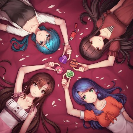 Аниме четыре девушки