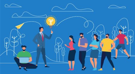 Команда иллюстрация