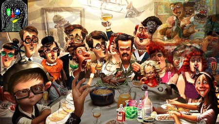 Картина застолье