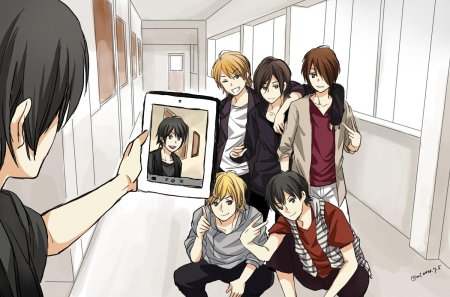 Аниме парень школьник