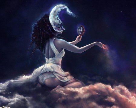 Девушка луна