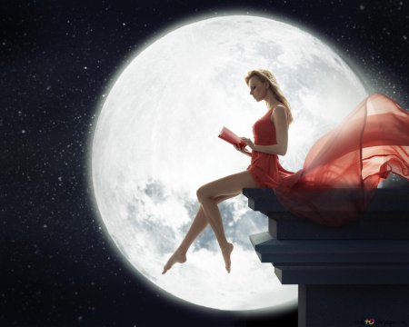Девушка луна