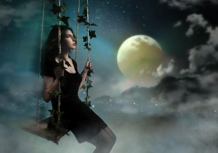 Девушка луна