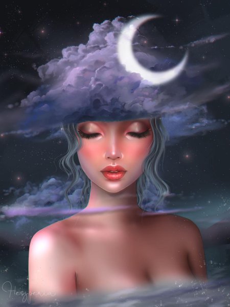 Девушка луна