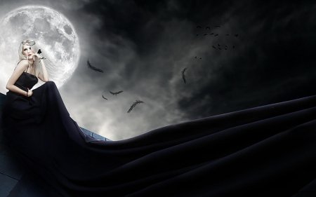 Девушка луна