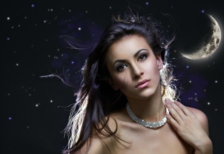 Девушка луна