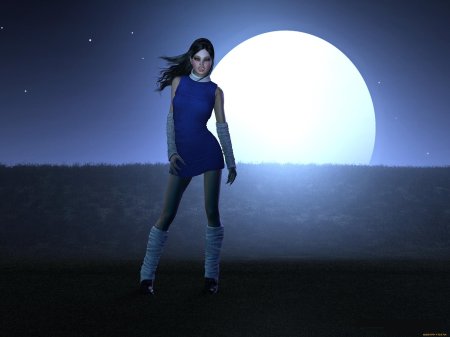 Девушка луна