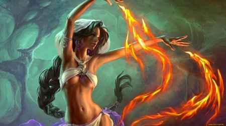 Стихия огня девушка