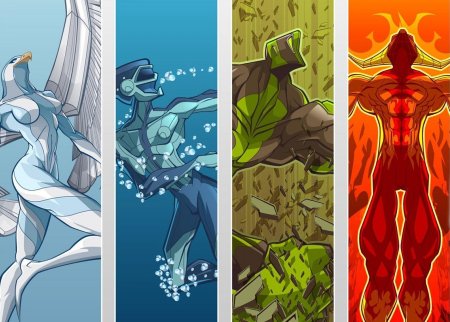 4 стихии огонь вода воздух земля