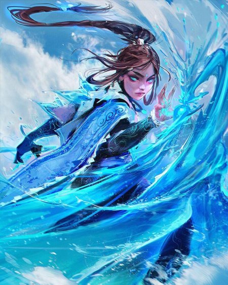 Аниме аватар стихия воды