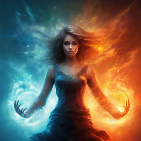 Девушка с огнем