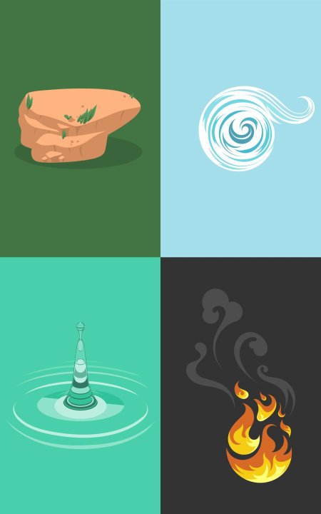 4 элемента вода земля огонь воздух