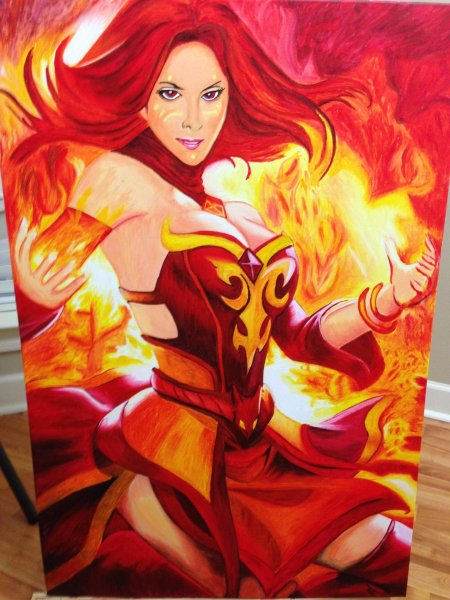 Лина дота 2 кровь дракона