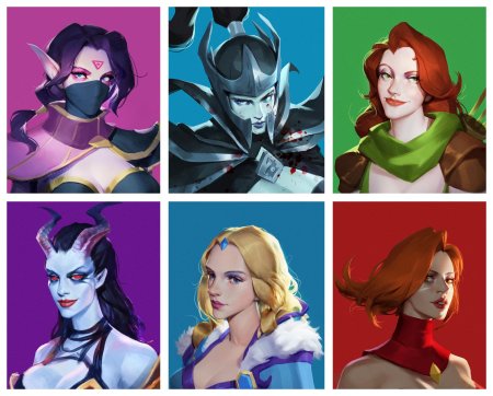 Женские персонажи из доты