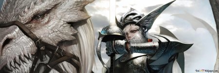 Воительница валькирия в доспехах