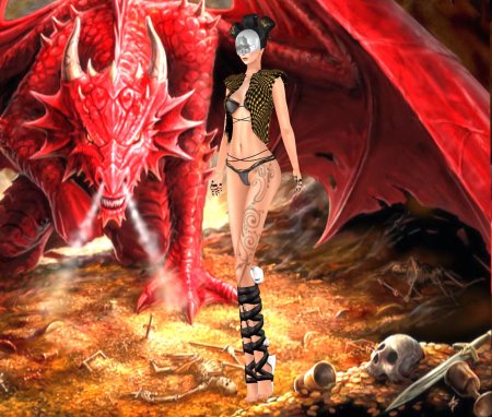 Дракон красный