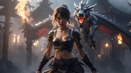 Девушка дракон