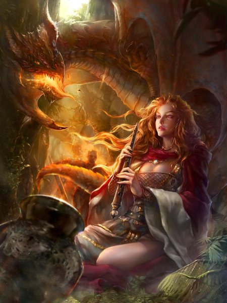 Девушка дракон