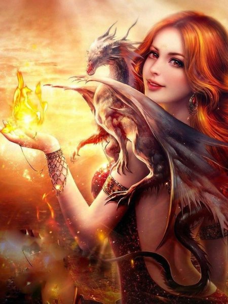 Девушка дракон
