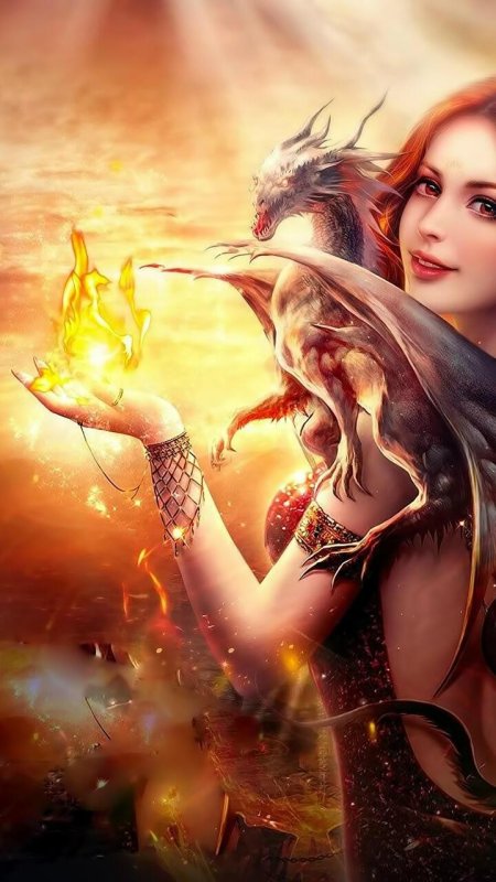 Девушка дракон