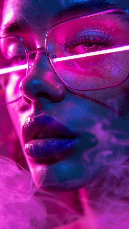 Неоновый портрет