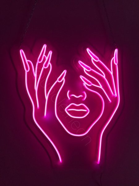 Неоновая вывеска женская