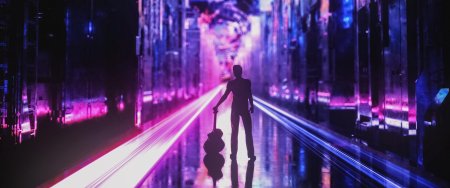 Неоновый город