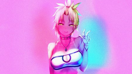 Неон девушка