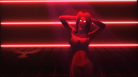 Неон девушка