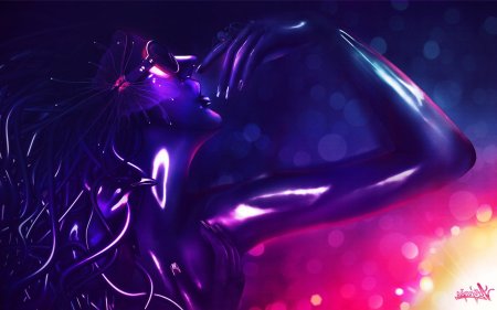 Неоновая девушка