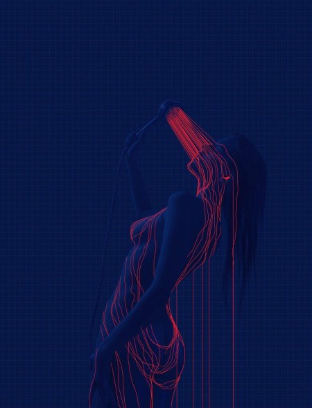 Девушка в неоне