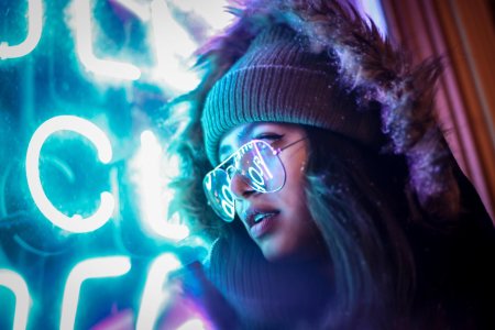 Фотосессия в неоне