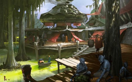 Днд болотная деревня арт