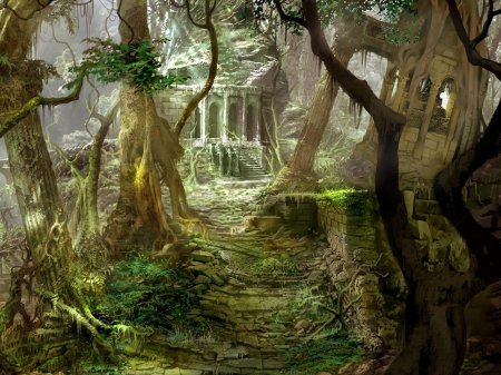 Лес фэнтези