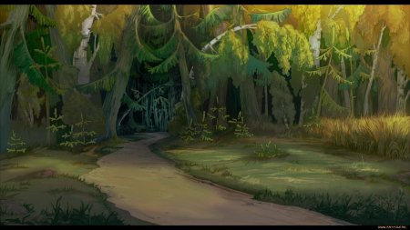 Лес из мультика