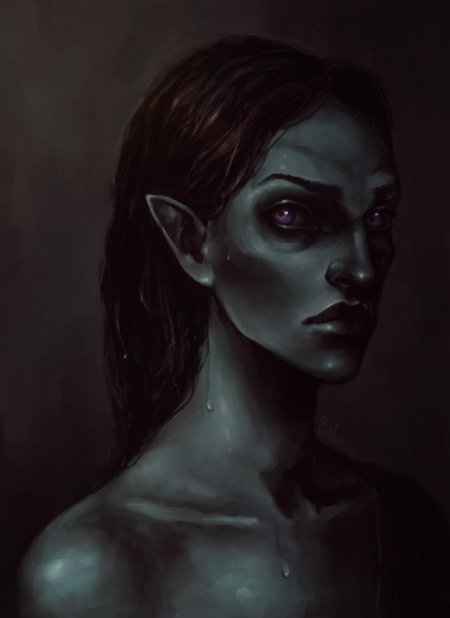 The elder scrolls данмеры девушки