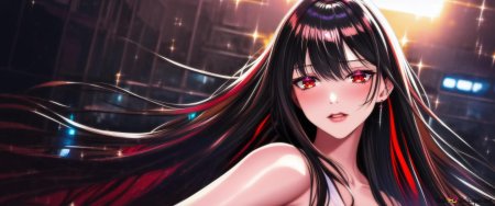 Девушка с красными глазами