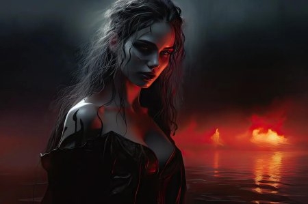 Девушка вампир