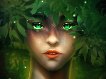 Женщина с зелеными глазами