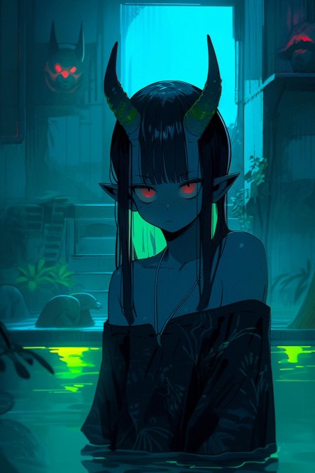 Аниме девушка демон