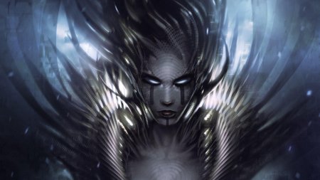 Арт девушка демон