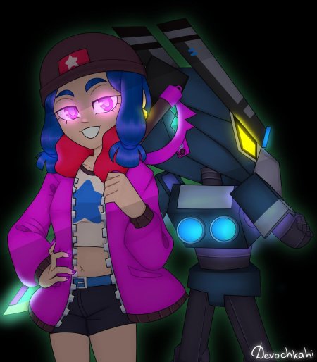 Brawl stars арт героиня биби