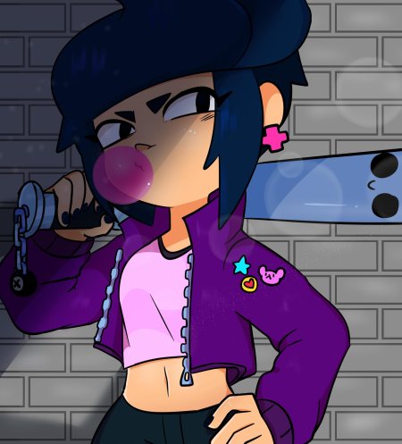 Brawl stars арт героиня биби