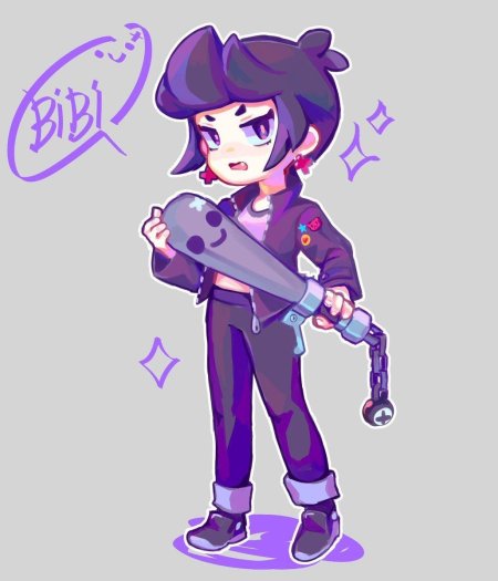 Brawl stars арт героиня биби