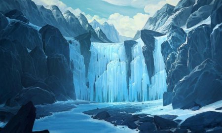 Ледяные горы фэнтези