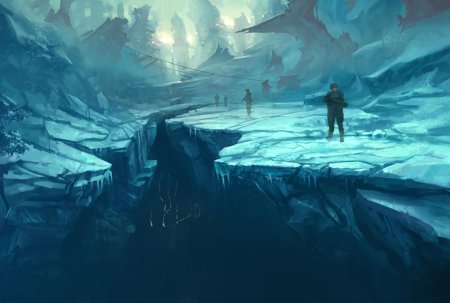Ледяная пустошь фэнтези арт