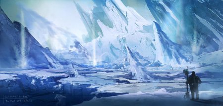 Ледяная пустошь фэнтези арт