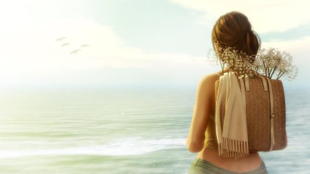 Девушка и море