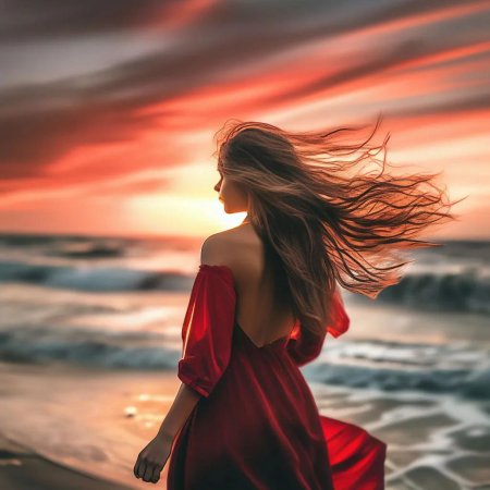 Девушка у моря