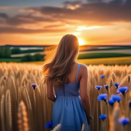 Девушка со спины